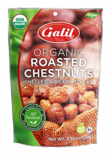 Galil Organic Roasted Chestnuts Perspective: front