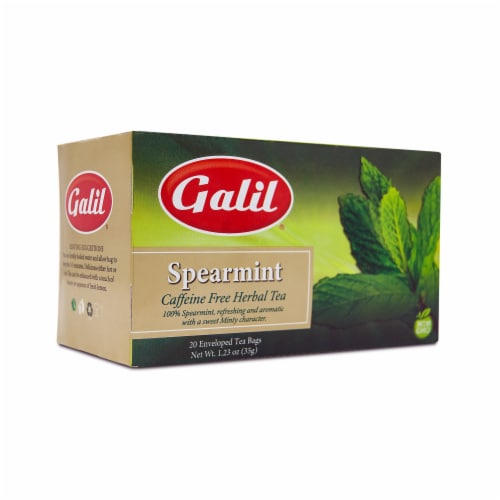 Galil® Caffeine Free Spearmint Herbal Tea Perspective: front