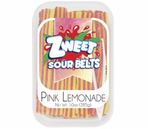 Zweet Pink Lemonade Sour Belts Perspective: front