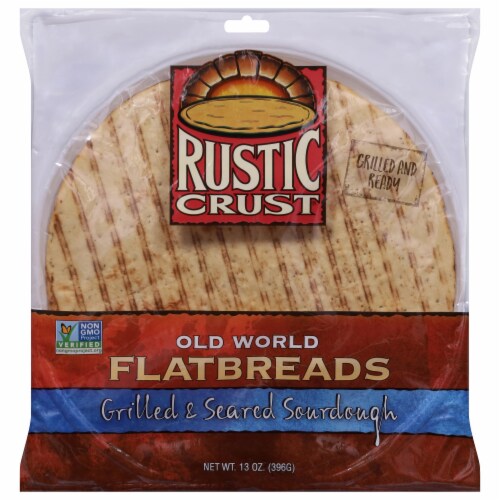 Rustic Crust Classic Sourdough Pizza Crust Perspective: front