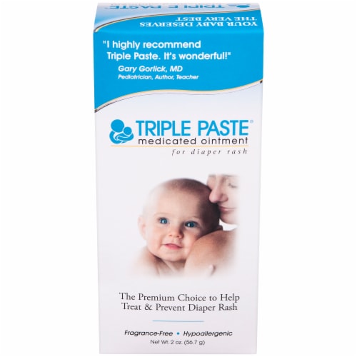 Triple Paste Medicated Diaper Rash Ointment Perspective: front