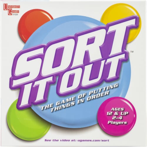 University Games Sort It Out Board Game Perspective: front