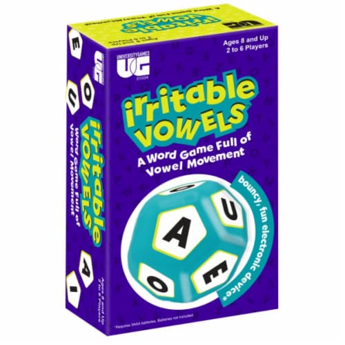 University Games Irritable Vowels Game Perspective: front