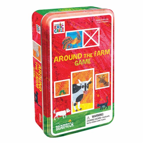University Games Eric Carle Around The Farm Game Tin Perspective: front