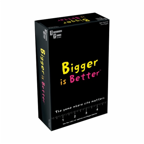 University Games Bigger is Better Board Game Perspective: front