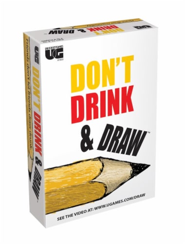 University Games Don't Drink and Draw™ Board Game Perspective: front