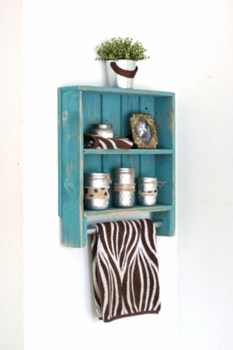 Double Towel Rack Perspective: front