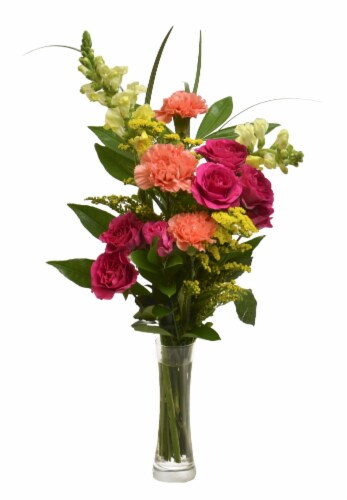 Mixed Flower Bud Vase Perspective: front