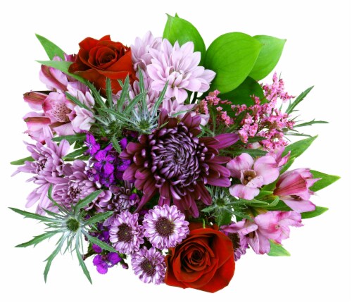 Wine Country Bouquet - Purple / Violet / Red Perspective: front