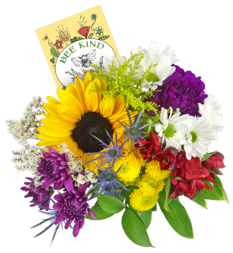 Bee Kind Fresh Flower Bouquet Perspective: front