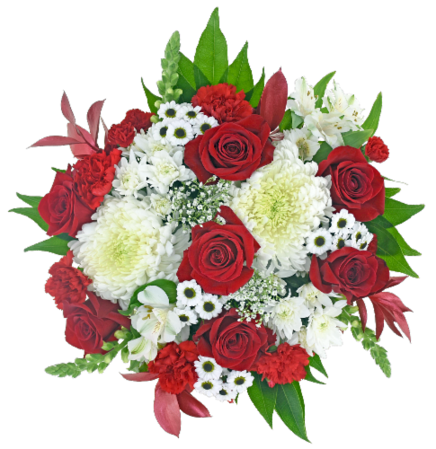 XOXO Valentine's Fresh Flowers Bouquet Perspective: front