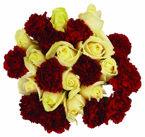 Carnation Rose Bouquet Perspective: front