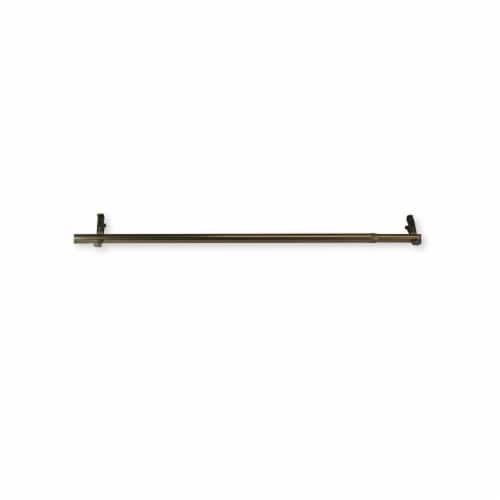 13/16 Inch Curtain Rod 120-170  - Antique Brass Perspective: front