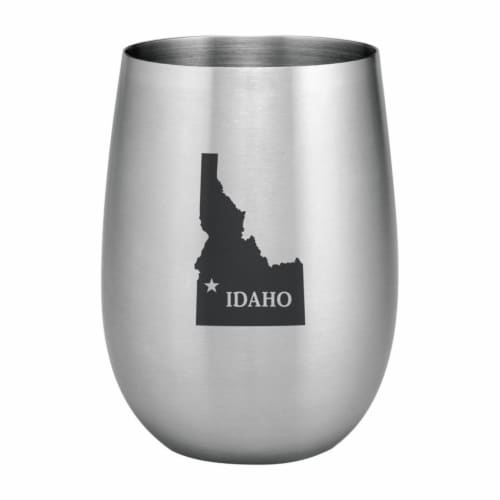 Supreme Housewares 20oz Stainless Steel Glass, Idaho Perspective: front