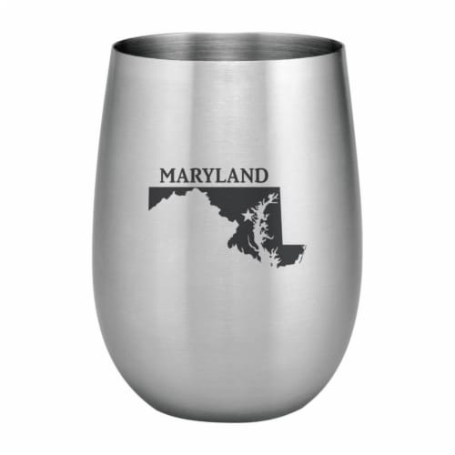 Supreme Housewares 20oz Stainless Steel Glass, Maryland Perspective: front
