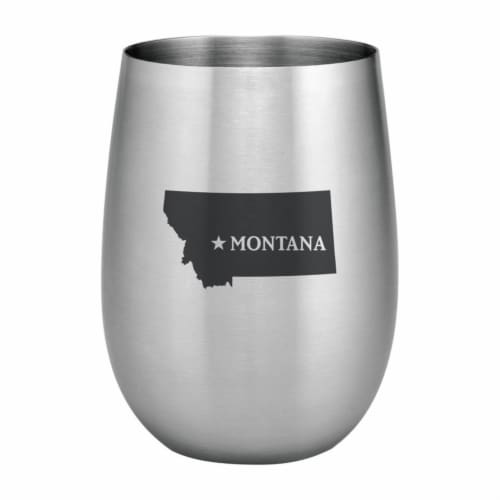 Supreme Housewares 20oz Stainless Steel Glass, Montana Perspective: front