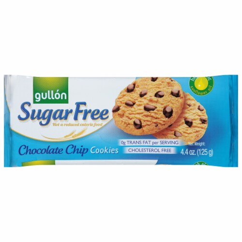 Gullon Sugar Free Chocolate Chip Cookies Perspective: front