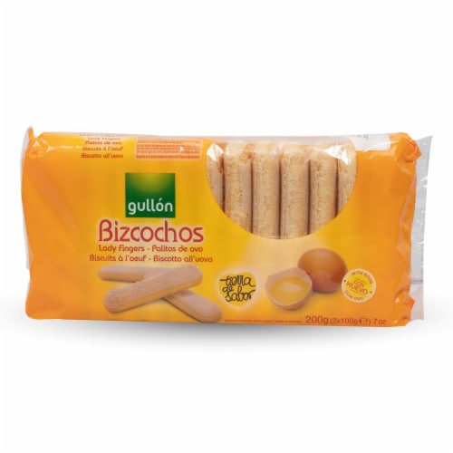 Gullon Bizcochos Lady Fingers Cookies Perspective: front
