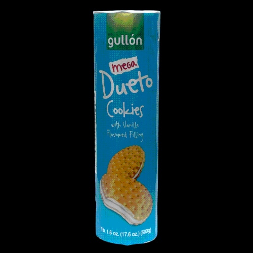 Gullon Mega Dueto Vanilla Cookies Perspective: front