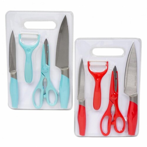 DDI 2349861 Utensil & Cutting Board Set, Assorted Color - 5 Piece - Case of 12 Perspective: front