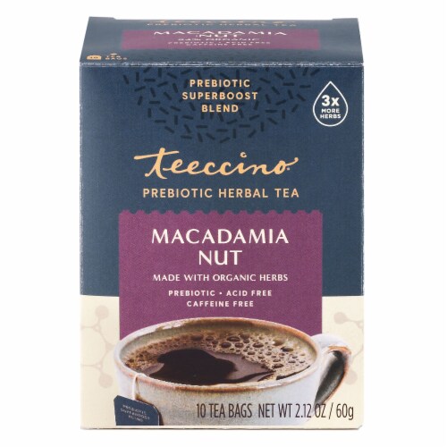 Teeccino® Macadamia Nut Prebiotic Herbal Tea Perspective: front