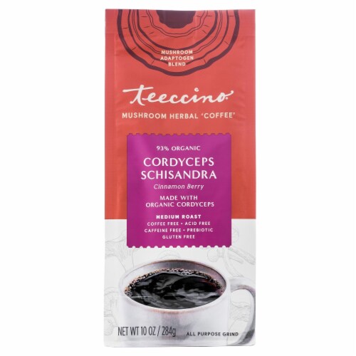 Teeccino® Cordceps Schisandra Mushroom Herbal Coffee Perspective: front