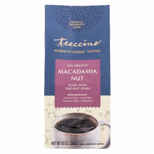 Teeccino® Macadamia Nut Prebiotic Herbal Coffee Perspective: front