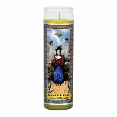 Eternalux Child of Atocha Glass Jar Candle - Yellow Perspective: front