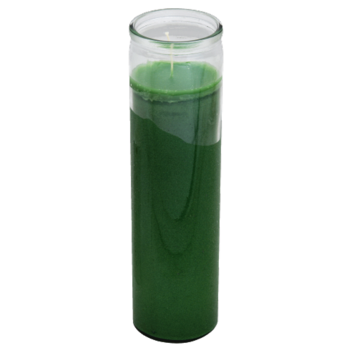 Eternalux Pillar Jar Candle - Green Perspective: front