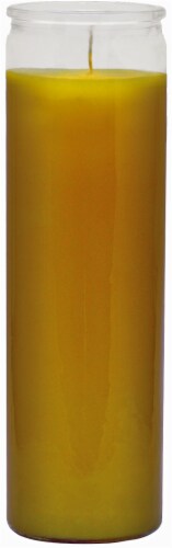INDIO Glass Jar Candle - Yellow - 8 Inch Perspective: front