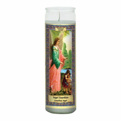St. Jude Candle Company Guardian Angel Jar Candle - White Perspective: front