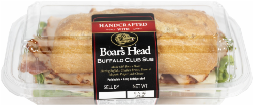 Boar's Head Buffalo Club Sub Sandwich Perspective: front
