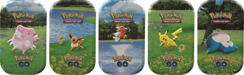 Pokémon Trading Card Game: Pokémon Go Mini Tin Set of Five Perspective: front