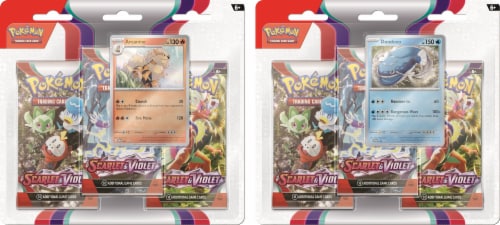 Pokemon Trading Card Game SV1: Scarlet & Violet Three-Booster Blister 2-Pack Perspective: front