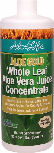 Aloe Life  Whole Leaf Aloe Gold Herbal Bitter Concentrate   Natural Perspective: front