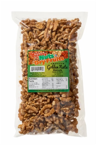 American Golden Nuts Walnuts Halves & Pieces Perspective: front