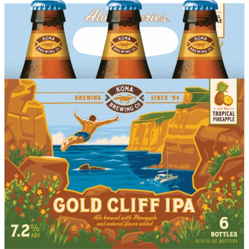 Kona Brewing Co. Gold Cliff IPA Perspective: front