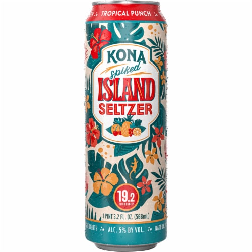 Kona Tropical Punch Spiked Island Seltzer Perspective: front