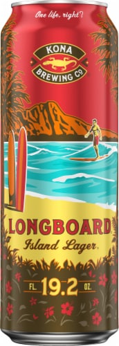 Kona Brewing Co. Island Lager Beer Perspective: front