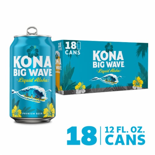 Kona Big Wave Golden Ale Premium Beer Perspective: front