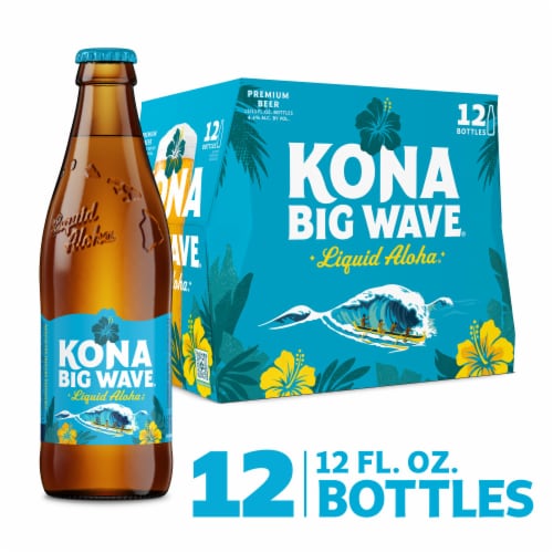 Kona Big Wave Big Wave Domestic Golden Ale Beer Perspective: front