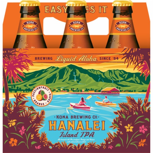 Kona Brewing Co. Hanalei Island IPA Perspective: front