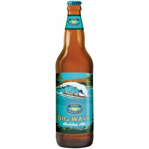 Kona Brewing Co. Big Wave Golden Ale Perspective: front