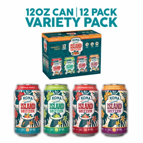 Kona Spiked Island Seltzer Variety Pack Hard Seltzer