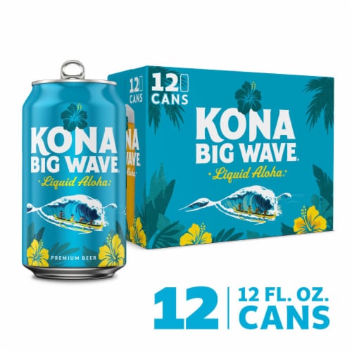 Kona Big Wave Golden Ale Premium Beer Perspective: front