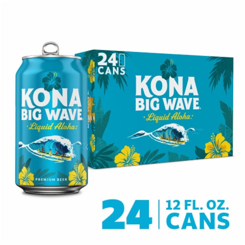 Kona Brewing Co. Golden Ale Craft Beer Perspective: front