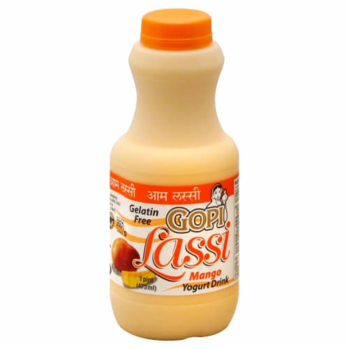 Gopi Lassi Mango Yogurt Drink Perspective: front