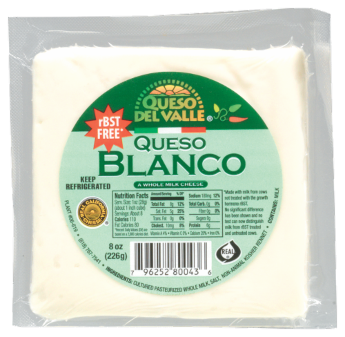 Queso Del Valle Queso Blanco Perspective: front