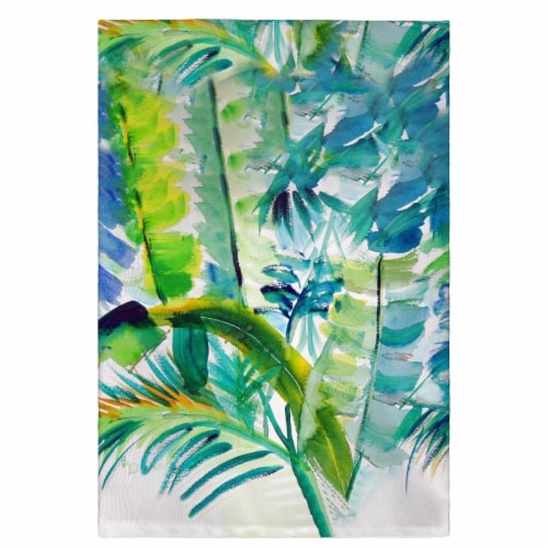 Betsy Drake GT1116 Jungle Greens Guest Towel Perspective: front