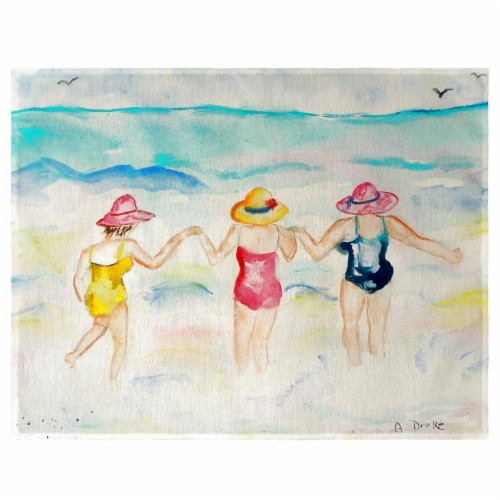 Betsy Drake PM607 Ladies Wading Place Mat - Set of 4 Perspective: front